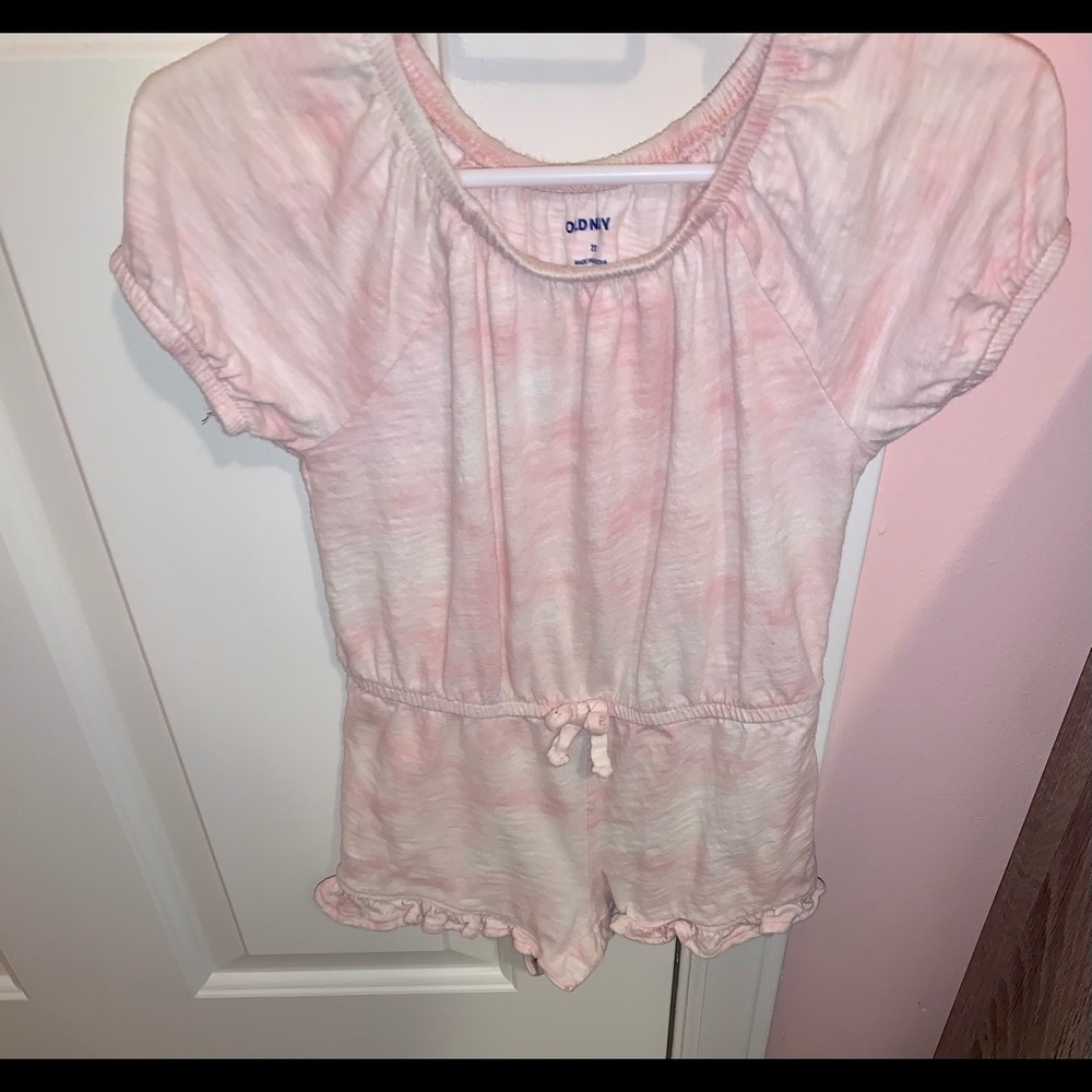 Old Navy Toddler Girls 2T Pink Tie Dye Romper
